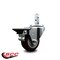 Service Caster 3'' Maroon Polyurethane Wheel Swivel 3/4'' Square Stem Caster with Brake SCC-SQ20S314-PPUB-MRN-PLB-34 - alternate 2